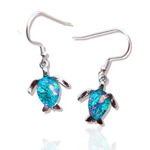 Turtle Earrings-Green