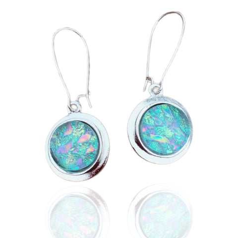 Dot Earrings- Seafoam