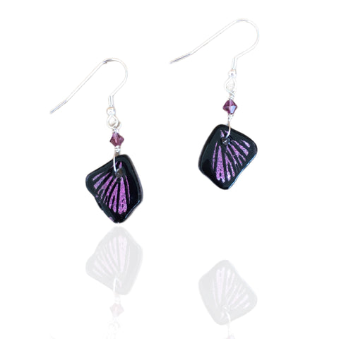 Butterfly Earrings- Purple