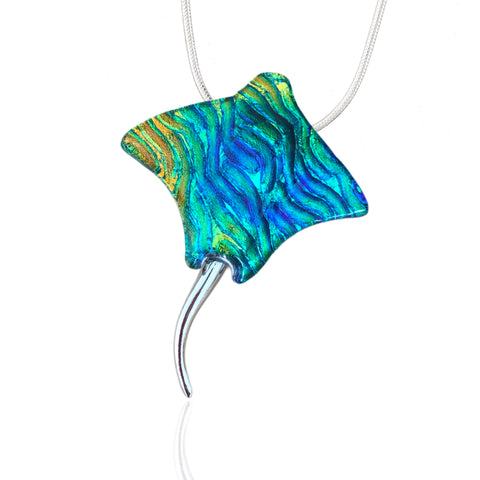 Stingray Pendant-Teal