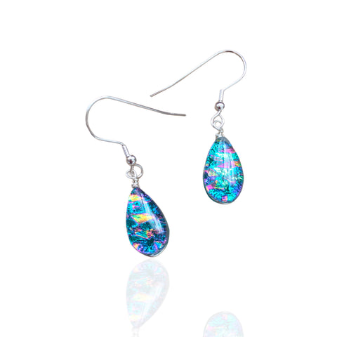 Drop Earrings-Dew Drop Green