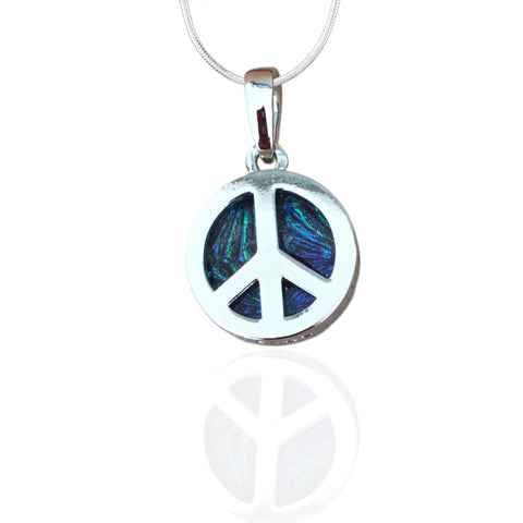 Peace Sign- Brown Smoky Topaz