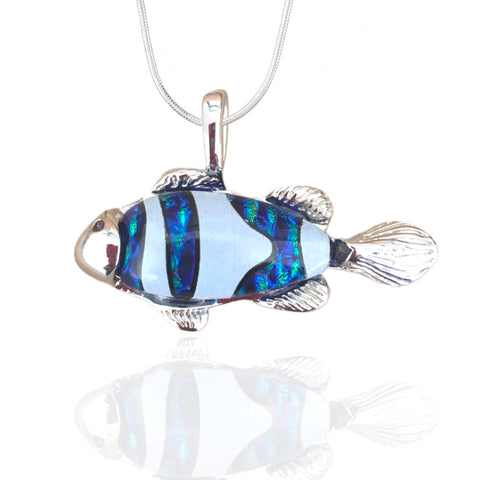 Clownfish Pendant- Cobalt Blue (for Patricia)